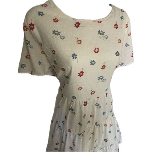 Madewell Tiered Mini Flower Cottagecore Dress Women’s Plus Size XXL - Picture 2 of 9